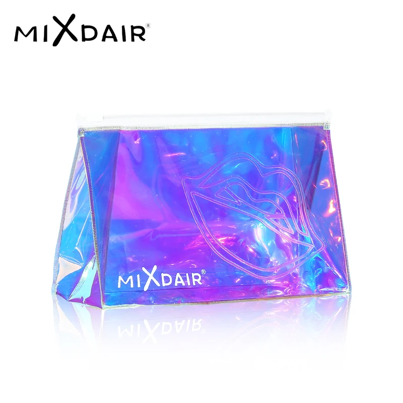 MIXDAIR Laser Cosmetic font b Bag b font Women Transparent Holographic Makeup font b Case b