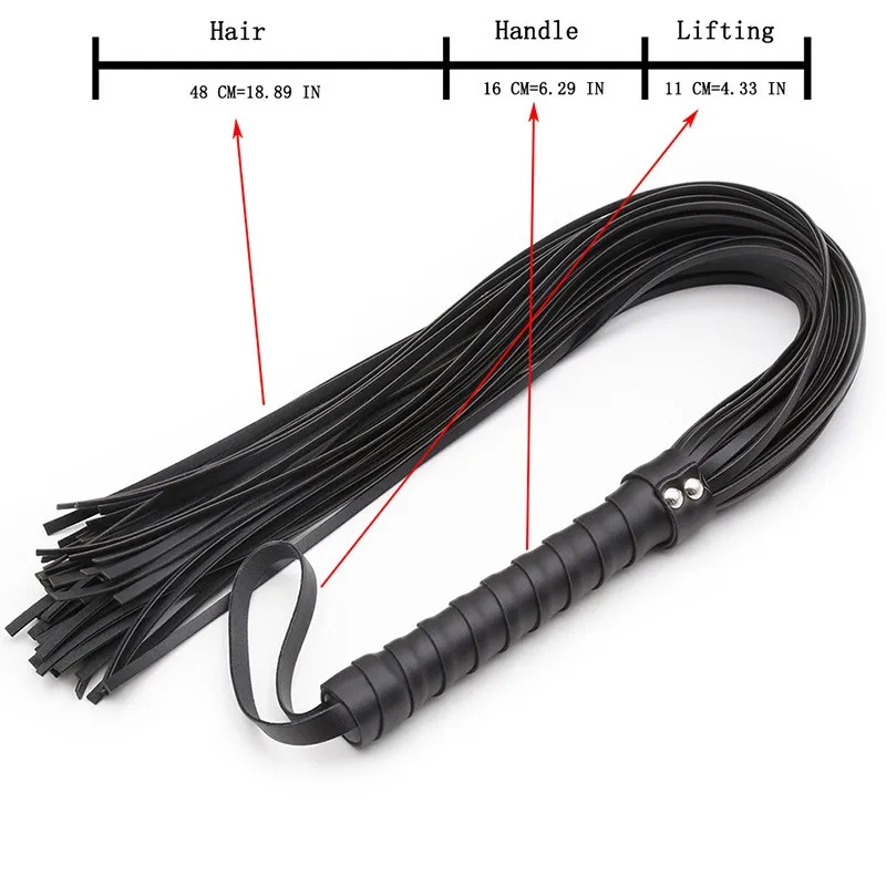 Sex Toys Erotic Sex Toy Sex Party Toys Sex Bondage Toys Slave Soft Leather Whip Adult Games BDSM Flogger Bondage Gear Sex Toys Flirt Couple Erotic Fetish Stimulates Queen Whips Cosplay