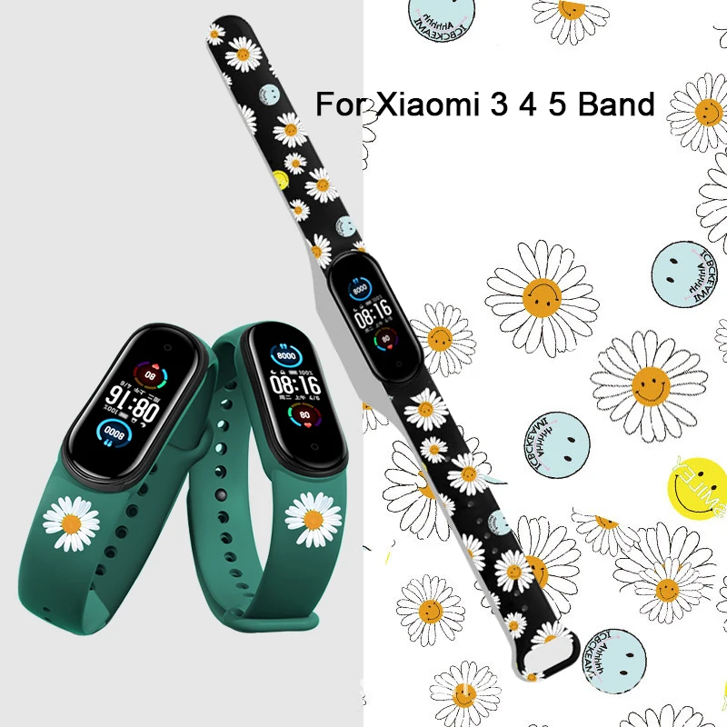 Ремешок для смарт-часов Xiaomi Mi Band 5 4 3 6 силиконовый браслет | Наручные часы