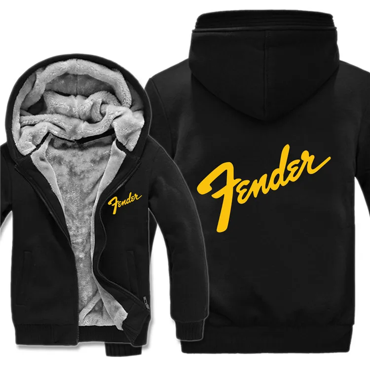 Fender толстовки мужские повседневные пальто шерсть подклад куртки гитара крыло толстовки мужские пуловеры