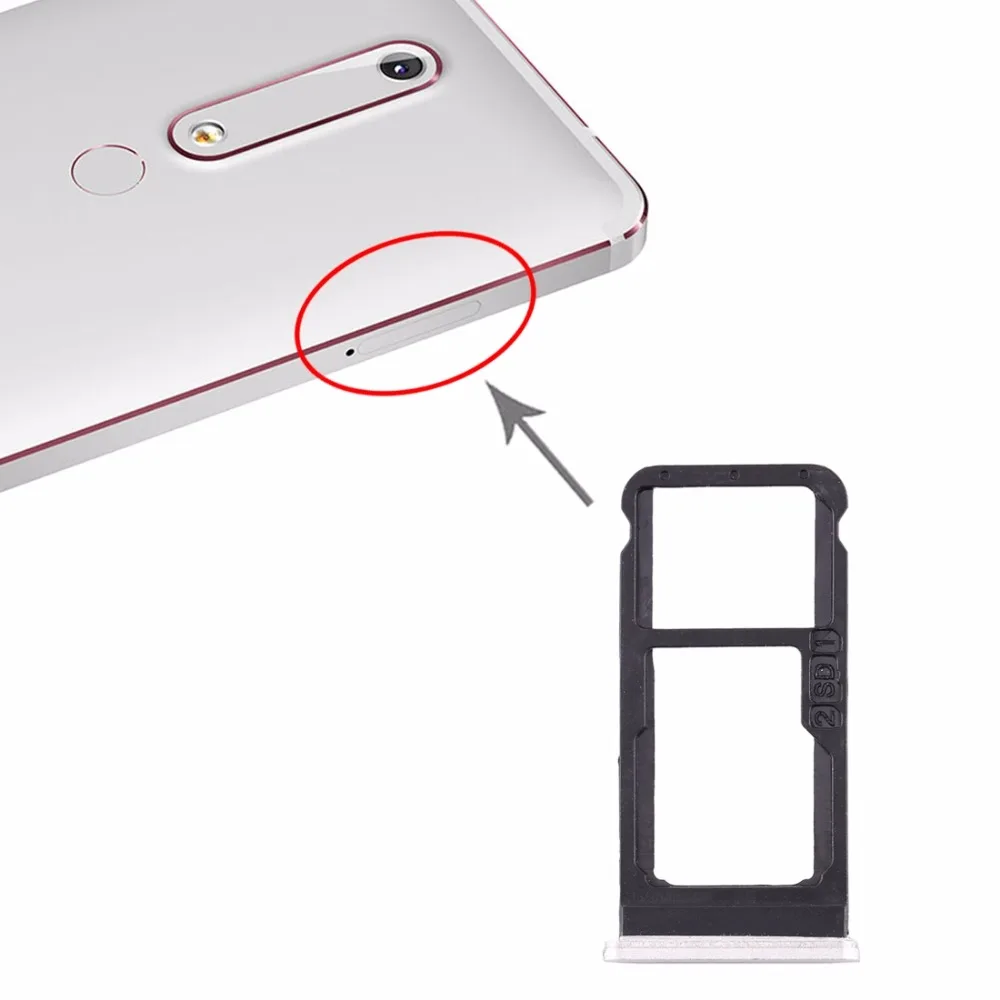 Лоток для sim-карт+ лоток для sim-карт/лоток для карт памяти Micro SD для Nokia 6,1/6()/TA-1043 TA-1045 TA-1050 TA-1054 TA-1068 TA