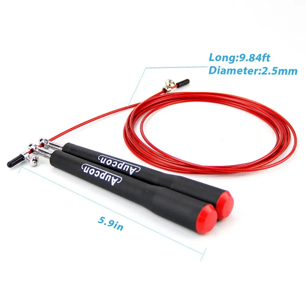 Скакалка для кроссфита трос стальная Регулируемая быстрая скорость ABS Ручка