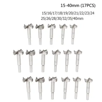 

2020 New Drill Bit Set 17 Pcs Carbide Bits High Speed Steel Wood Tool Punching Bit Wood