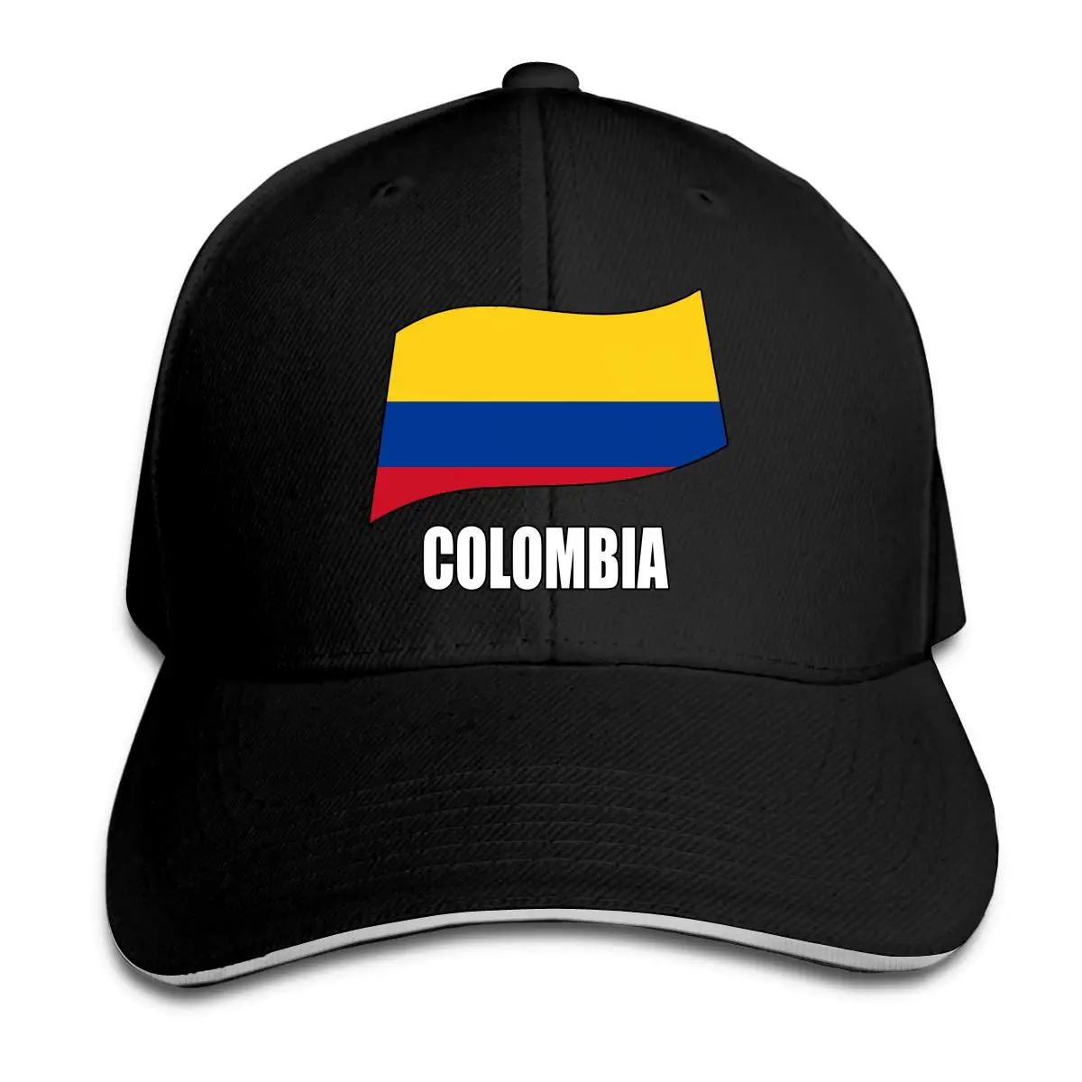 Мужская бейсбольная кепка с изображением флага Колумбии