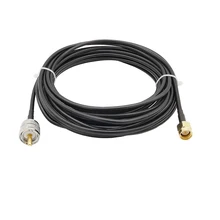 SMA Мужской UHF SO239 PL259 мужской RG58 удлинитель кабеля для Ham Радио УВЧ так-239 штекер к SMA разъем адаптер 1/3/6/9/12/15 м