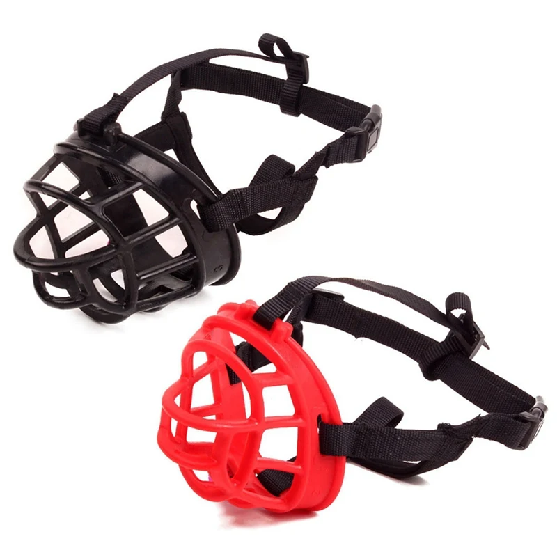 Pet Muzzle Training Safety Mouth Covers Basket Masks Breathable Adjustable Anti Bite Dog Muzzle