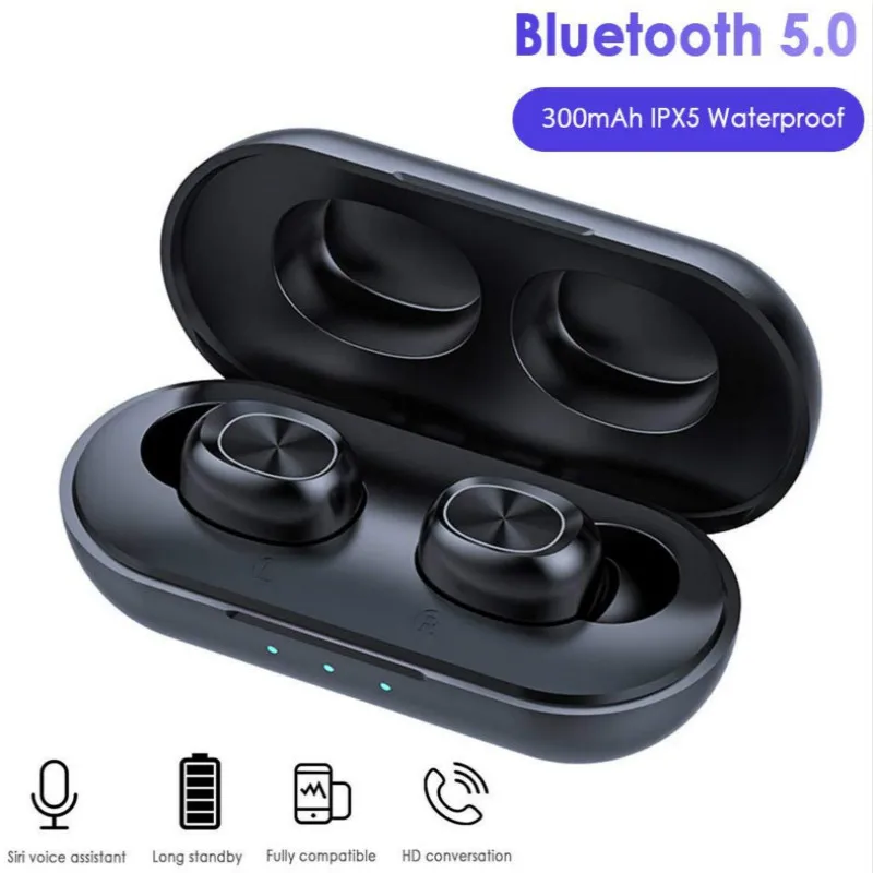 Tkey B5 TWS Bluetooth наушники стерео беспроводные беспроводной зарядный чехол 3D звук IPX5