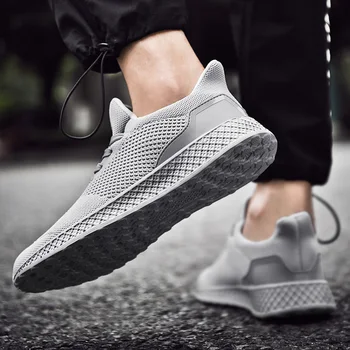 

Shoes Light comfortable Mens male mens white 2020 breathable hombre zapatos sports sneaker 39 Sneakers shoe knitting men s Male