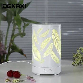 

DEKAXI Iron aromatherapy machine Diffuser Creative openwork pattern colorful night light humidifier Office desktop portable gift