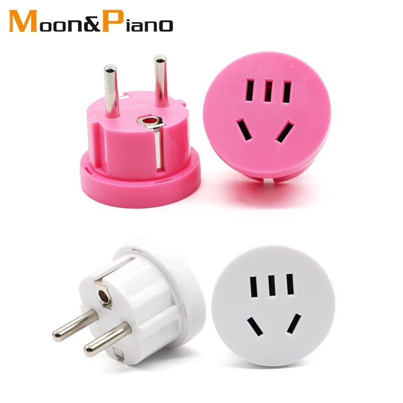 

AU US To EU Plug Travel Adapter American Australian To Euro Socket white AC Converter Wall Charger plug Adaptor for Europe