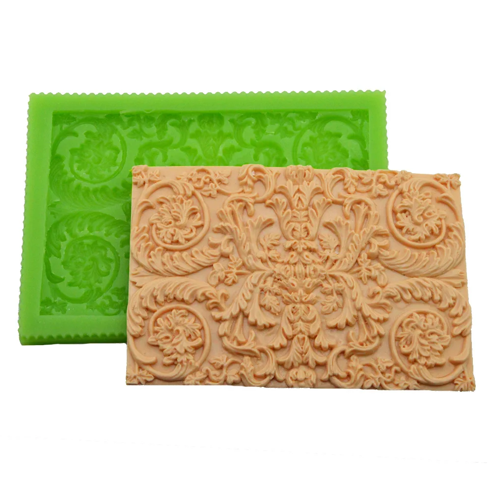 

DIY European Style Embossed Fondant Cake Silicone Mold Embossed Cake Decorating Tools DIY Baking Clay Mold