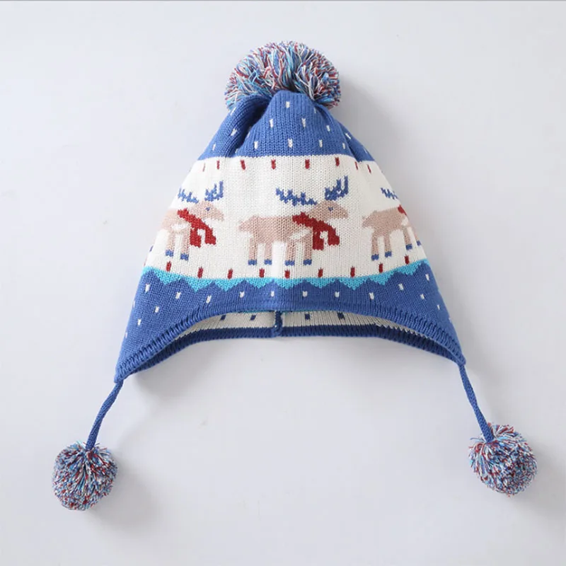 Boy hat winter Toddler Baby Girls Boys Solid Hat Winter Warm Knitted Beanie Cap Gift for Christmas