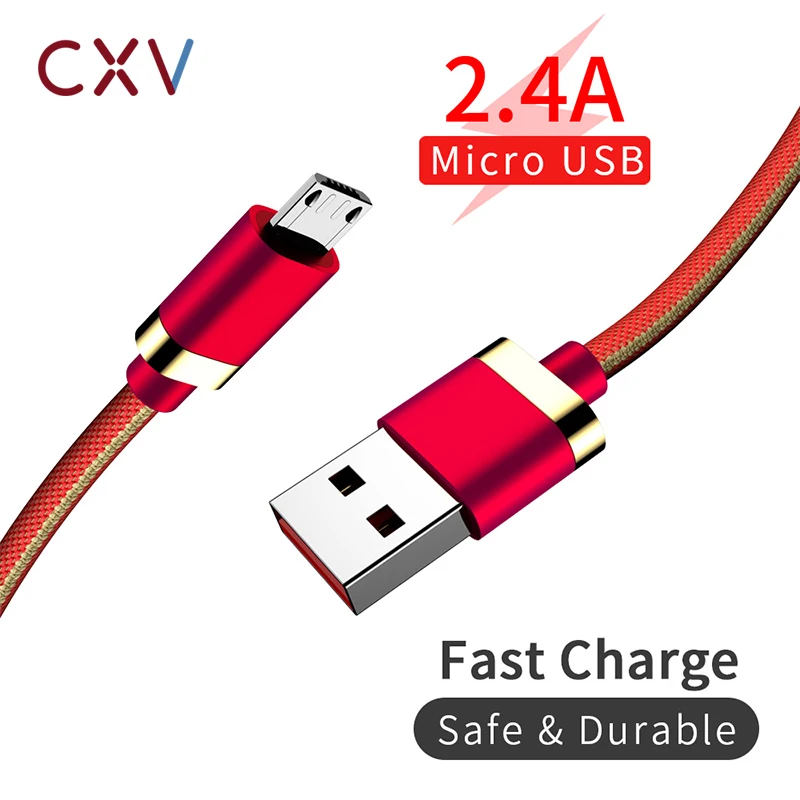 CXV 2A Кабель Micro-USB для передачи данных и быстрой зарядки в плоской спиралевидной форме провод для Samsung huawei Xiaomi Mi5 oneplus Android телефонный провод кабели Micro-USB