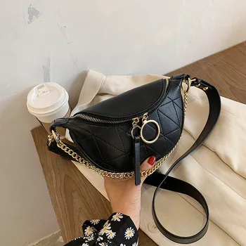 

New Solid Color Small PU Leather Crossbody Bags For Women 2020 Winter Chain Small Shoulder Simple Bag Female Phone Ladies Purses