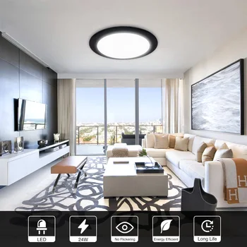 

18W/24W/36W LED Ceiling Light Ultra-thin Flying Saucer Nordic Ceiling Hanging Light SMD 2835 Remote Control Stepless Dimming