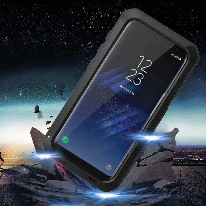 Противоударный Гибридный жесткий металлический чехол для Samsung Galaxy S20 Ultra S10 S9 S8 Plus