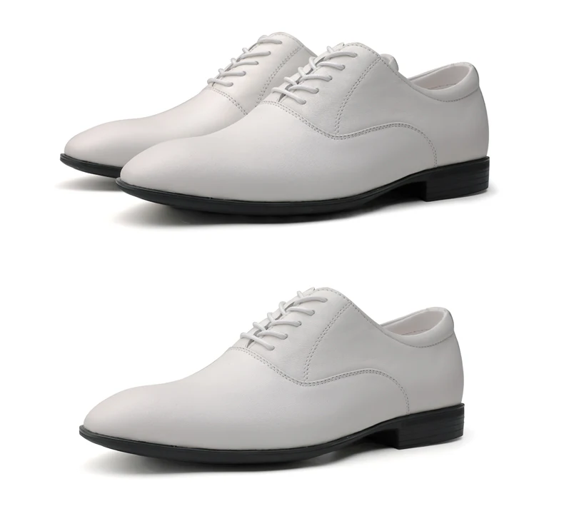 Новые модные мужские модельные туфли классические черные, коричневые, белые туфли из натуральной кожи Большие размеры 36-50 Мужские офисные туфли