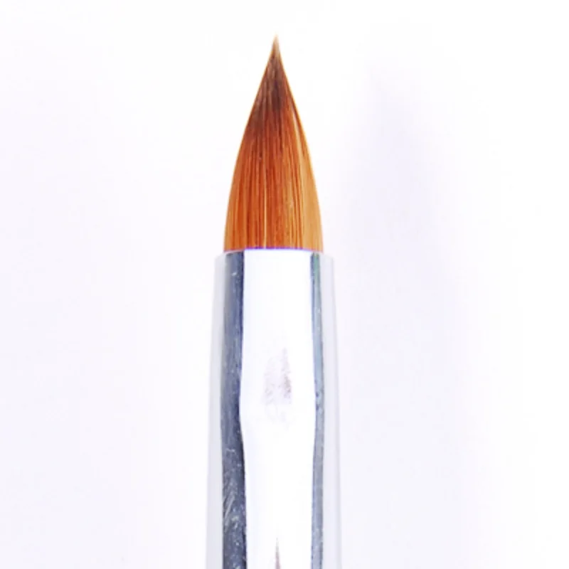 HOTSALE 6pcs/SET 2#/4#/6#/8#/10#12# Kolinsky Sable Brush Pen Acrylic Nail Art Builder Brush Design For Acrylic Nail Brushes Set 4