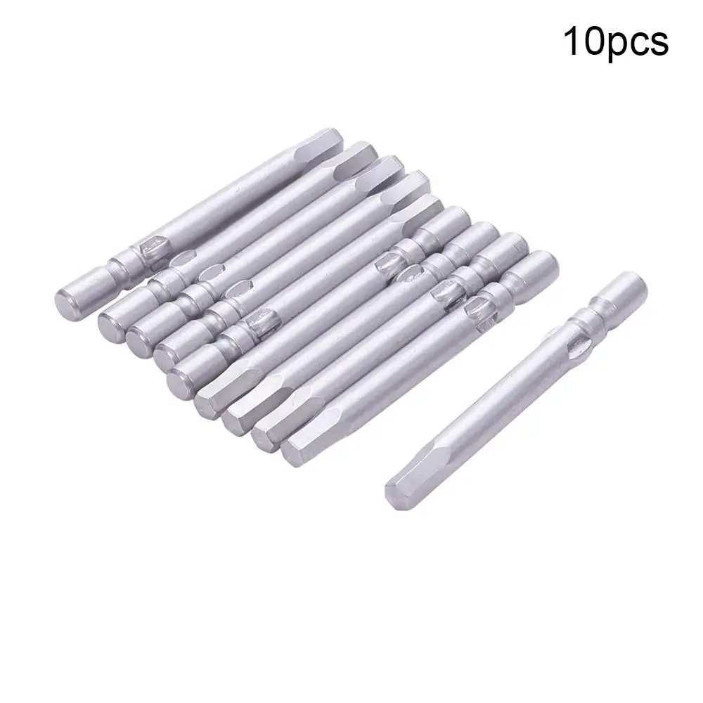 Utoolmart 10 шт. 1,5/2/2,5/3 мм магнитный шестигранные наконечники отвертки S2 Круглый хвостовик Диаметр 4 мм 40 мм Длина отвертка бит ручной инструмент