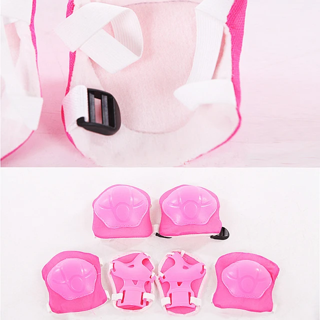 6PCS Skating  Protective Reusable Outdoor Supplies Kids Knee Pads Durable Cycling Equipment Practical Skating  Gear Set 5