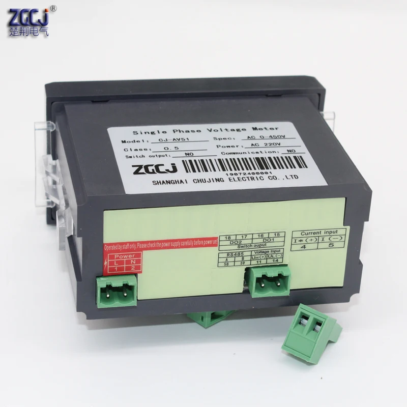 True RMS AC220V питание цифровой вольтметр Панель вольтметр переменного тока диапазон переменного тока 0-450 в вольтметр CJ-AV51