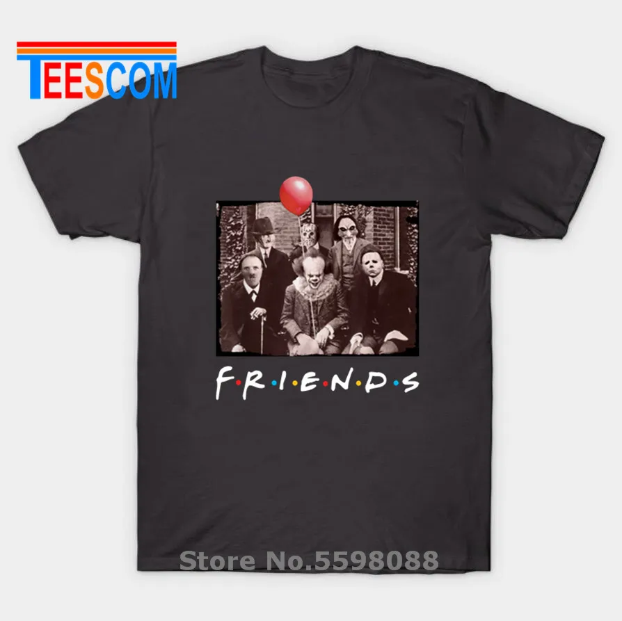 Футболка для Хэллоуина с надписью Friends | Мужская одежда
