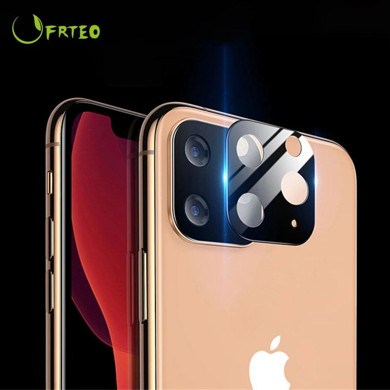 Для iPhone 11 Pro Max закаленное стекло + металлический задний объектив наносорбция