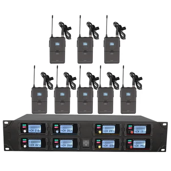 شراءميكروفون لاسلكي دائري ذو تردد ثابت ذو 8 قنوات UHF لاسلكي احترافي