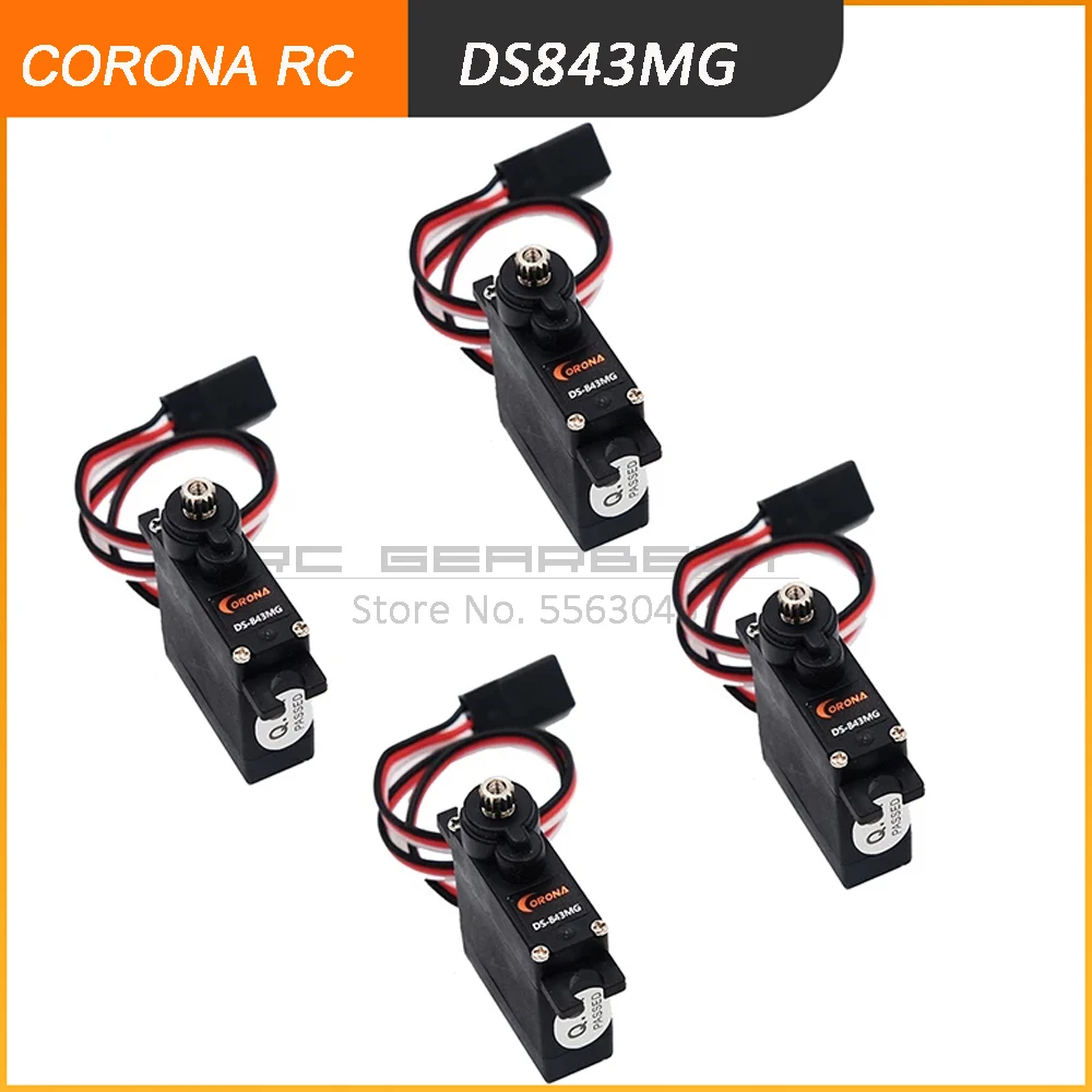 Набор микро-сервопривода corona DS 843MG 4 8 кг/8 5 сек/г шт. | Игрушки и хобби