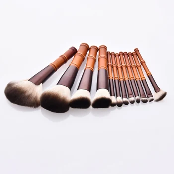 

12Pcs Makeup Bamboo Handle Brush Set Professional Brushes in Makeup Brushes & Tools 2020