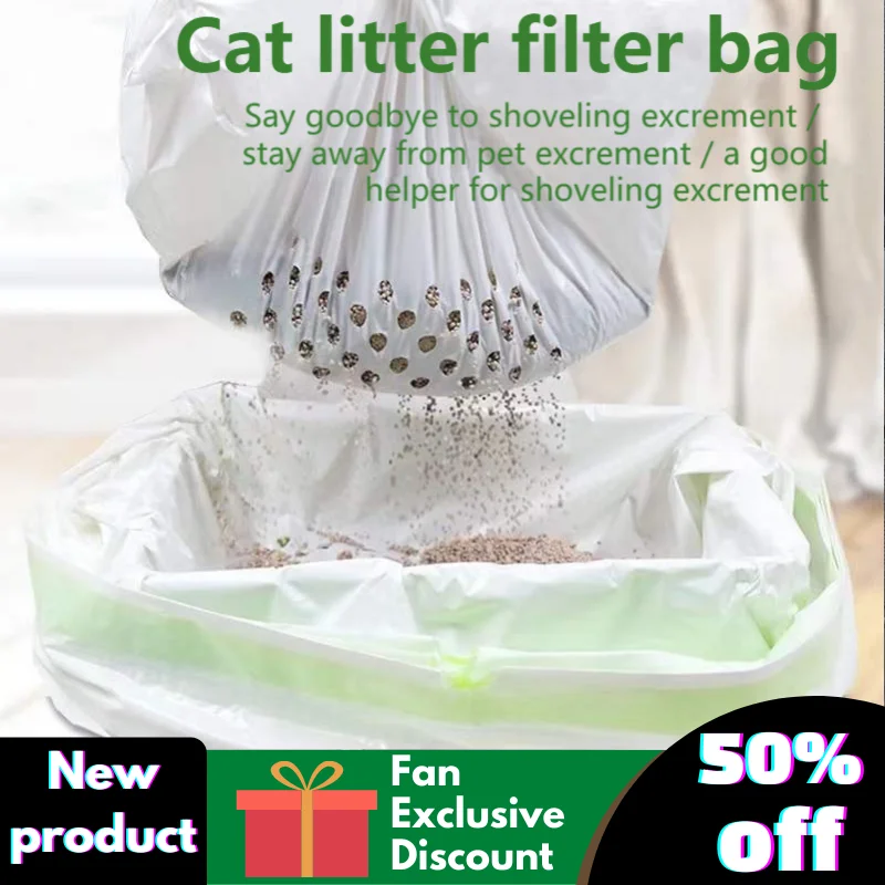 

Screening Of Cat Litter Linerlarge, Extra-Large Drawstring, Ultra-Durable Pet Cat Tray Liner, Extra-Thick Cat Litter Box Bag
