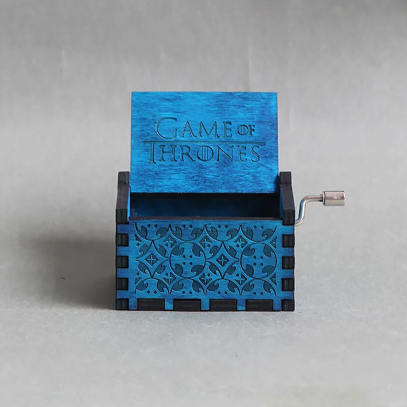 New Carved Queen Music Box Star Wars Game of Thrones Castle In The Sky Hand Cranked Wood Music Box Christmas Gift - Цвет: 13