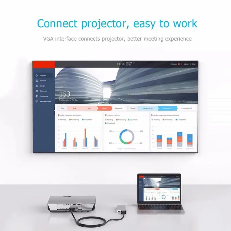 ORICO ADS2-R type-C док-станция Многофункциональный USB-C-HDMI VGA RJ45 концентратор PD зарядное устройство сетевой конвертер для ноутбука телефона ПК