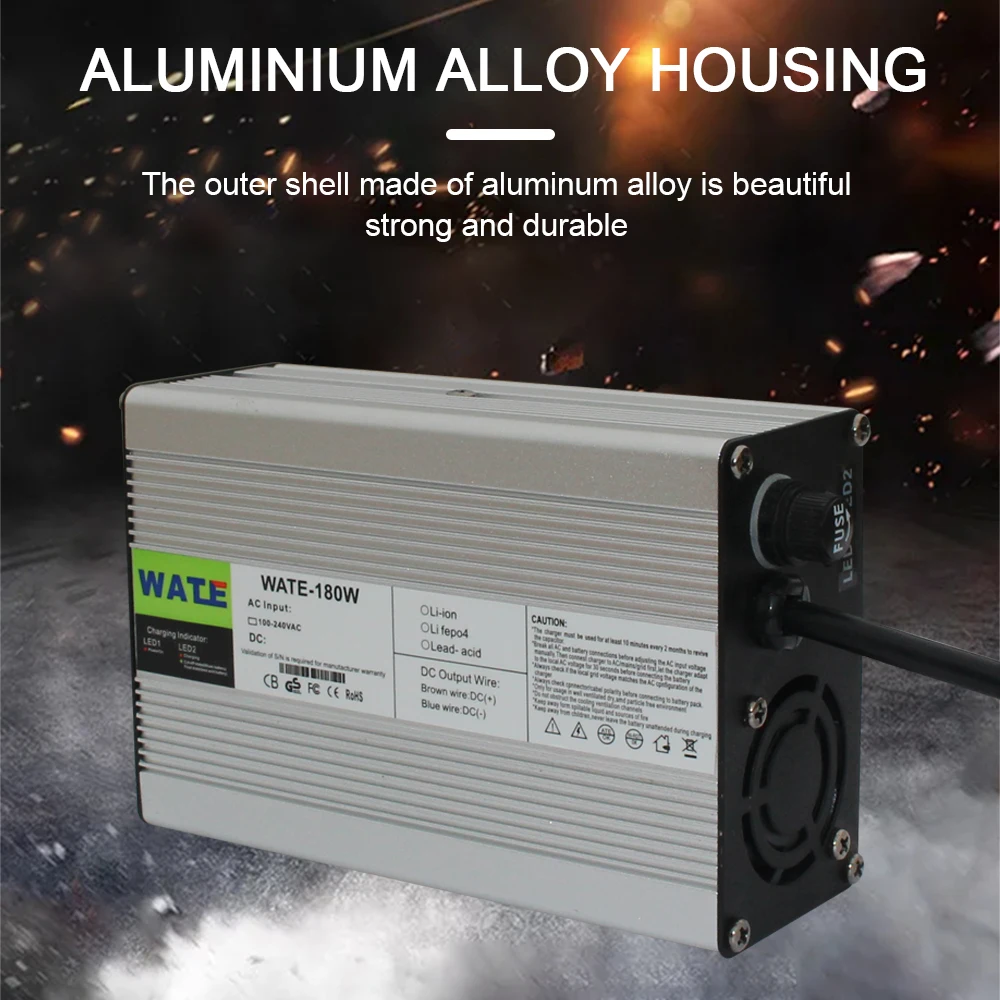 46.2v 2a, carregador de bateria de íon de lítio 11s, 40.7v
