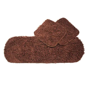 

3pcs/set Winter Anti Slip Car Seat Cushion Quality Solid Chenille Cushion Mat Pad Soft Breathable Home Sofa Office Chair Mat