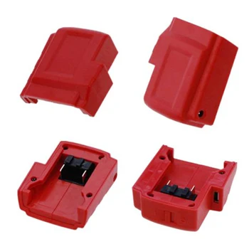 

Power USB Charger Adaptor For Milwaukee 49-24-2371 M18/M12 Heated 15-21V Red I1