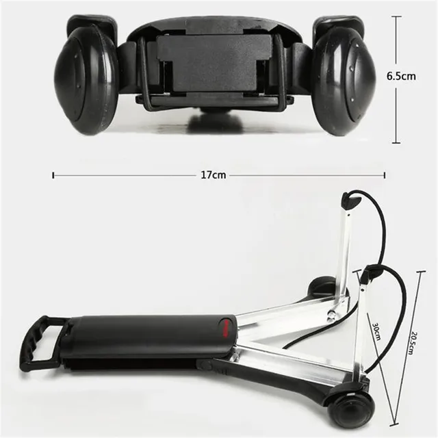 Legújabb Mini Bevásárlókosár Hordozható Összecsukható Poggyászkocsi Kis Pótkocsi Alumínium Ötvözet Kocsi - Image 3