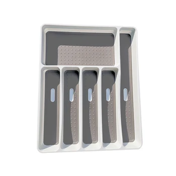 

6 Grids Drawer Type Kitchen Cutlery Divider Case Fork Spoons Chopsticks Set Storage Box Tableware Storage Box Dinner Accessories