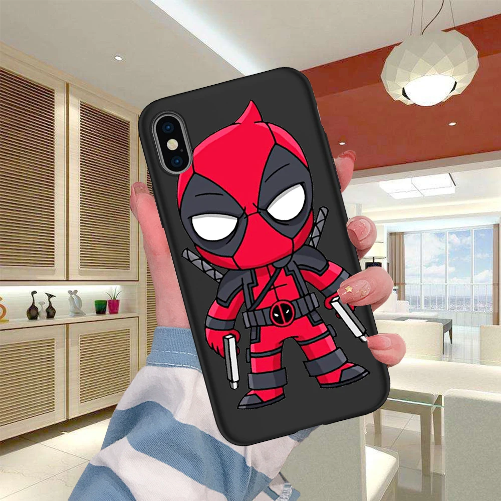 Дэдпул Бэтмен Марвел Мстители для iPhone X XR XS 11 Pro Max 5 5S SE 6 6S 7 8 Plus Oneplus 5T Pro 6T чехол для телефона чехол