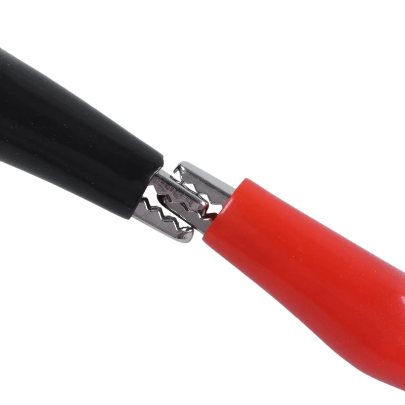 2 x 92 cm dual double ended probe cayman alligator clip cable