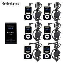 Wireless Tour Guide system 1 Transmitter + 6 Wireless Receiver T131 for Tour Guiding Simultaneous Translation Meeting Church wireless conference simultaneous translation tour guide system simultaneous translation headphones explain the device
