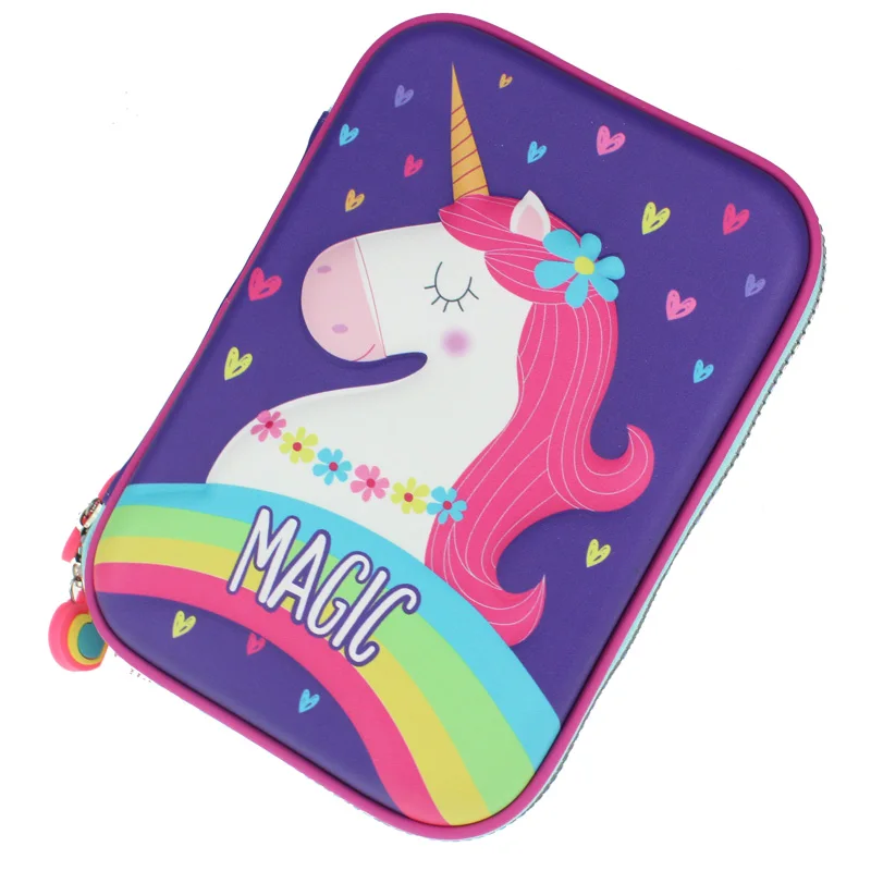 

pencil case korean unicorn cute pen box pouch kawaii estojo escolar 2020 EVA school supplies kalem kutusu trousse stylo kalemlik
