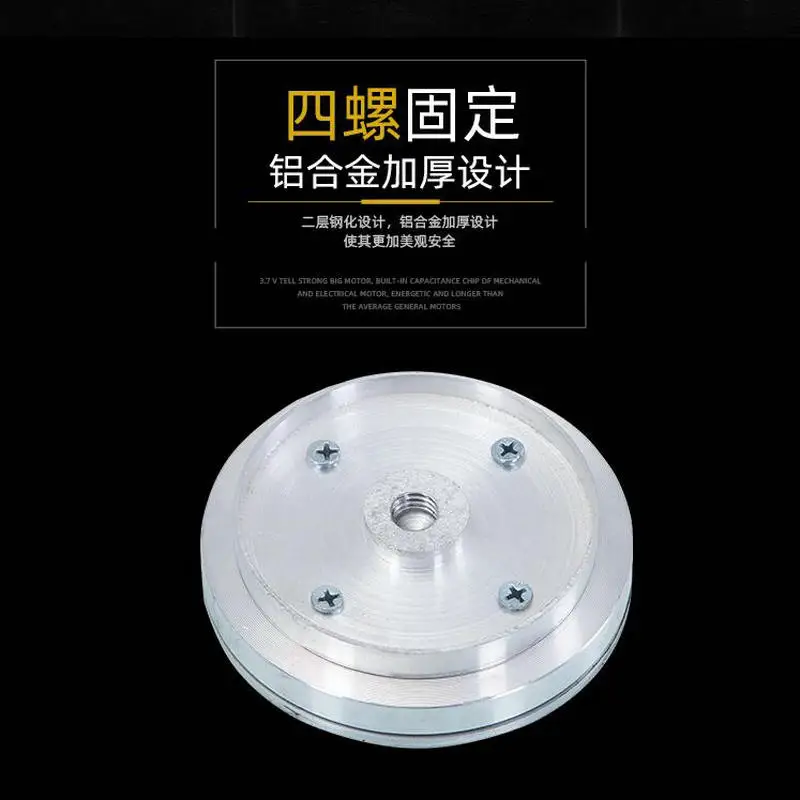 Double Layer Tempered Glass Lazy Susan Glass Dining Table Top Turntable SwivelFixed Double Plate (7)