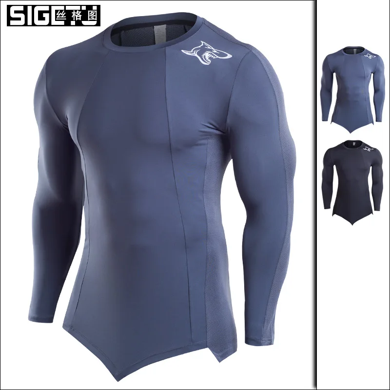 

2019 Fashion Men SPORT Men T-shirt Gym Male Fitness Tee Tops