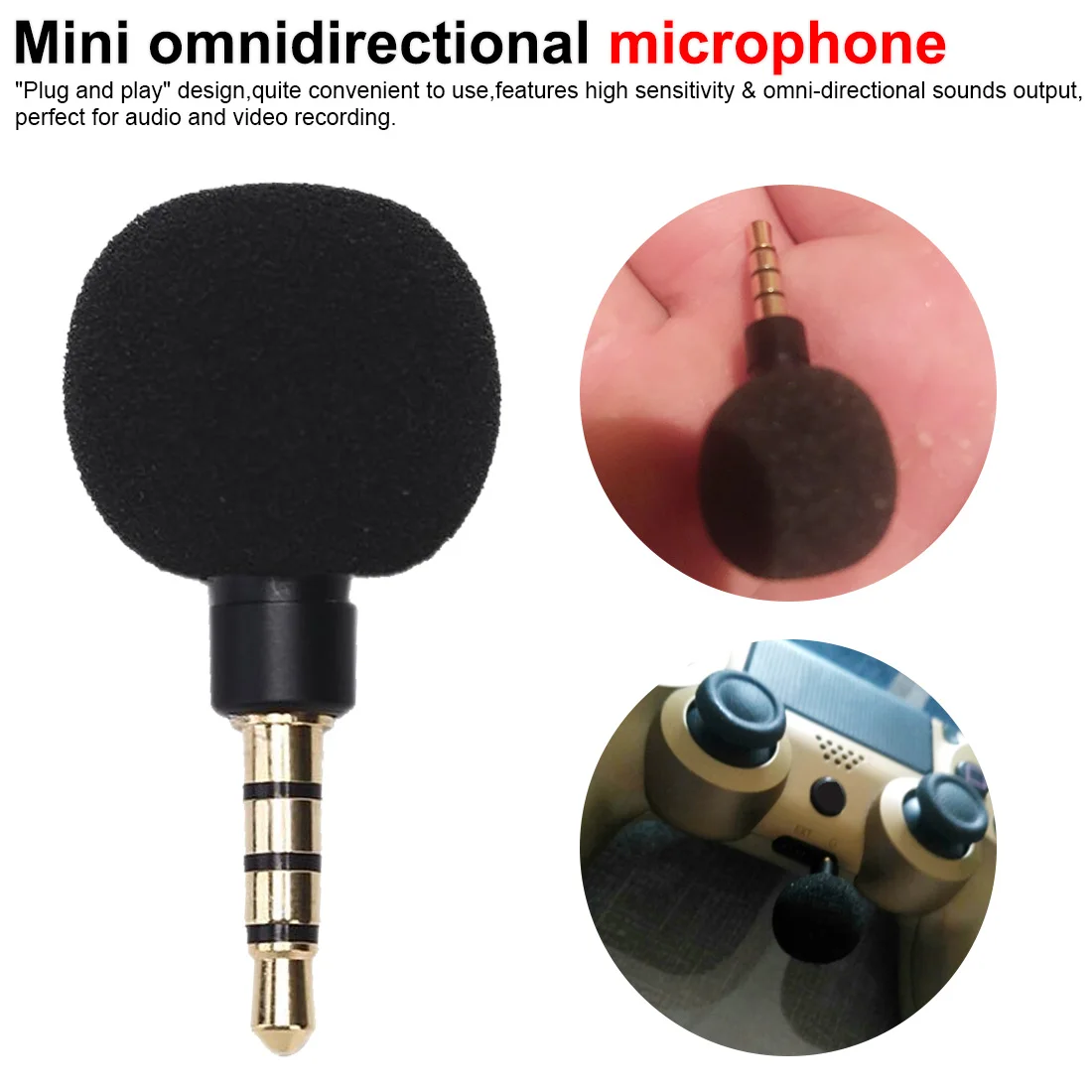 Мини микрофон 3,5 мм всенаправленный микрофон электронное устройство мини прямой пшеничный мобильный телефон планшет записная книжка