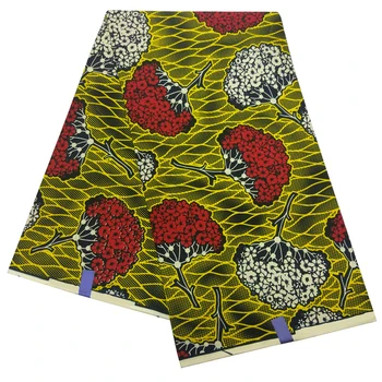 

2019 High Quality Africa Prints Fabric New Ankara African Wax Veritable Real Dutch Wax Fabric