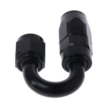 Universal AN8 Straight 45 90 180 Degree Oil Fuel Swivel Hose End Aluminum Alloy Fitting Oil Hose End Adaptor Black A6HE Universal AN8 Straight 45 90 180 Degree Oil Fuel Swivel Hose End Aluminum Alloy Fitting Oil Hose End Adaptor Black A6HE