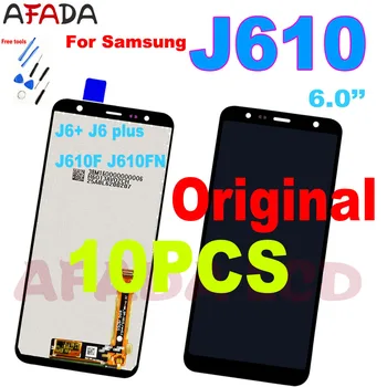 

10 Pcs 6.0'' For Samsung J6+ 2018 J610 SM-J610F J610FN J6 Plus LCD Display Touch Screen Assembly for Samsung J4+ J415 Lcd