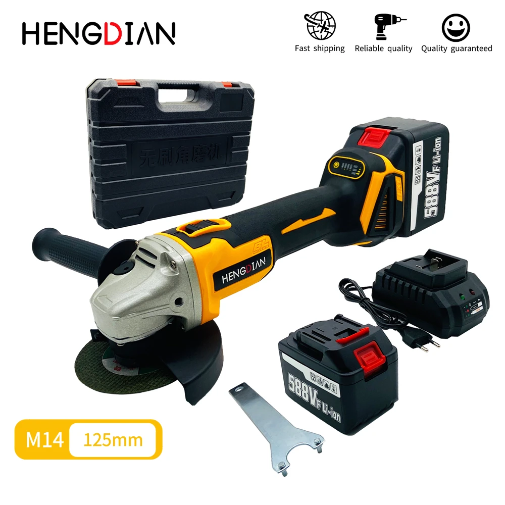 US $72.76 Portable Rechargeable Cordless Power Tools 21v Electric Angle Grinder for Cutting and Polishing