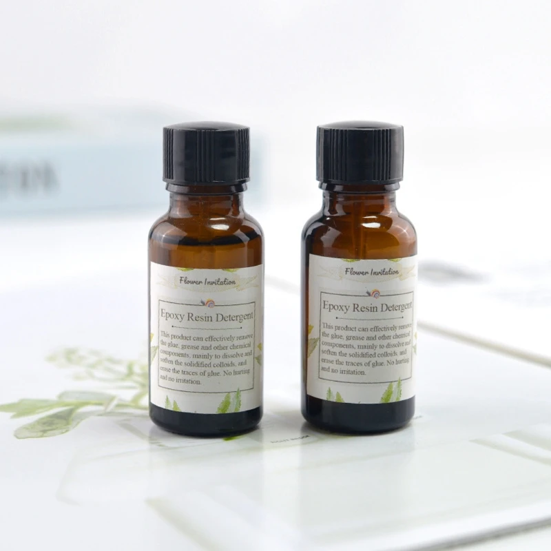 20mlEpoxyResinDetergentCleanUVResinPigmentRemoverNaturalFood